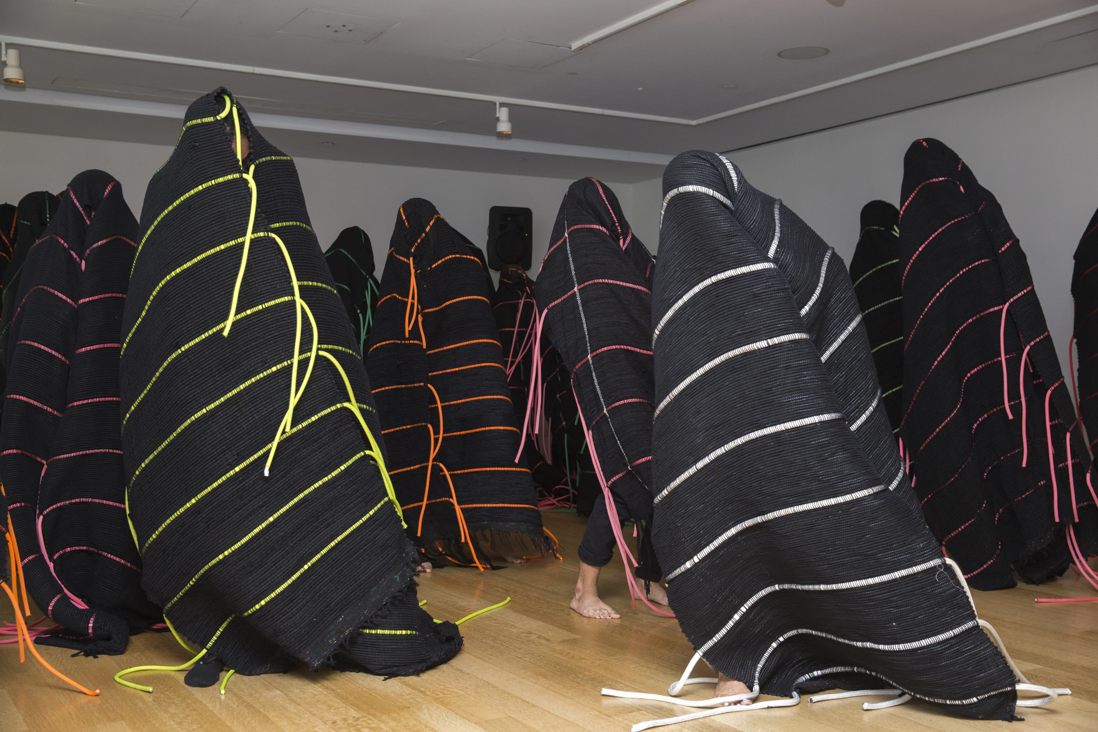 TechnoLove collective dance performance, wide view