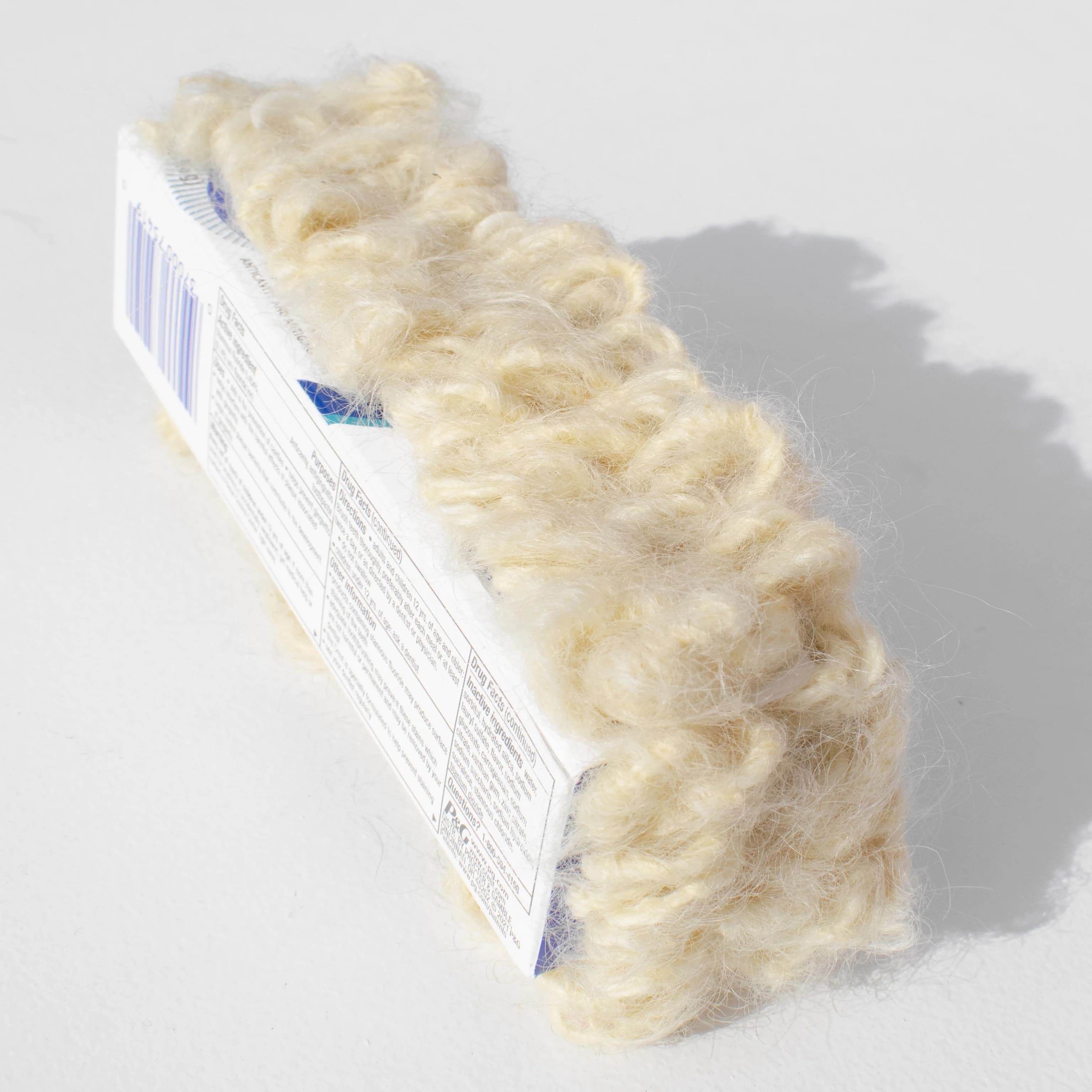 Discarded Looms square installation with layered textures