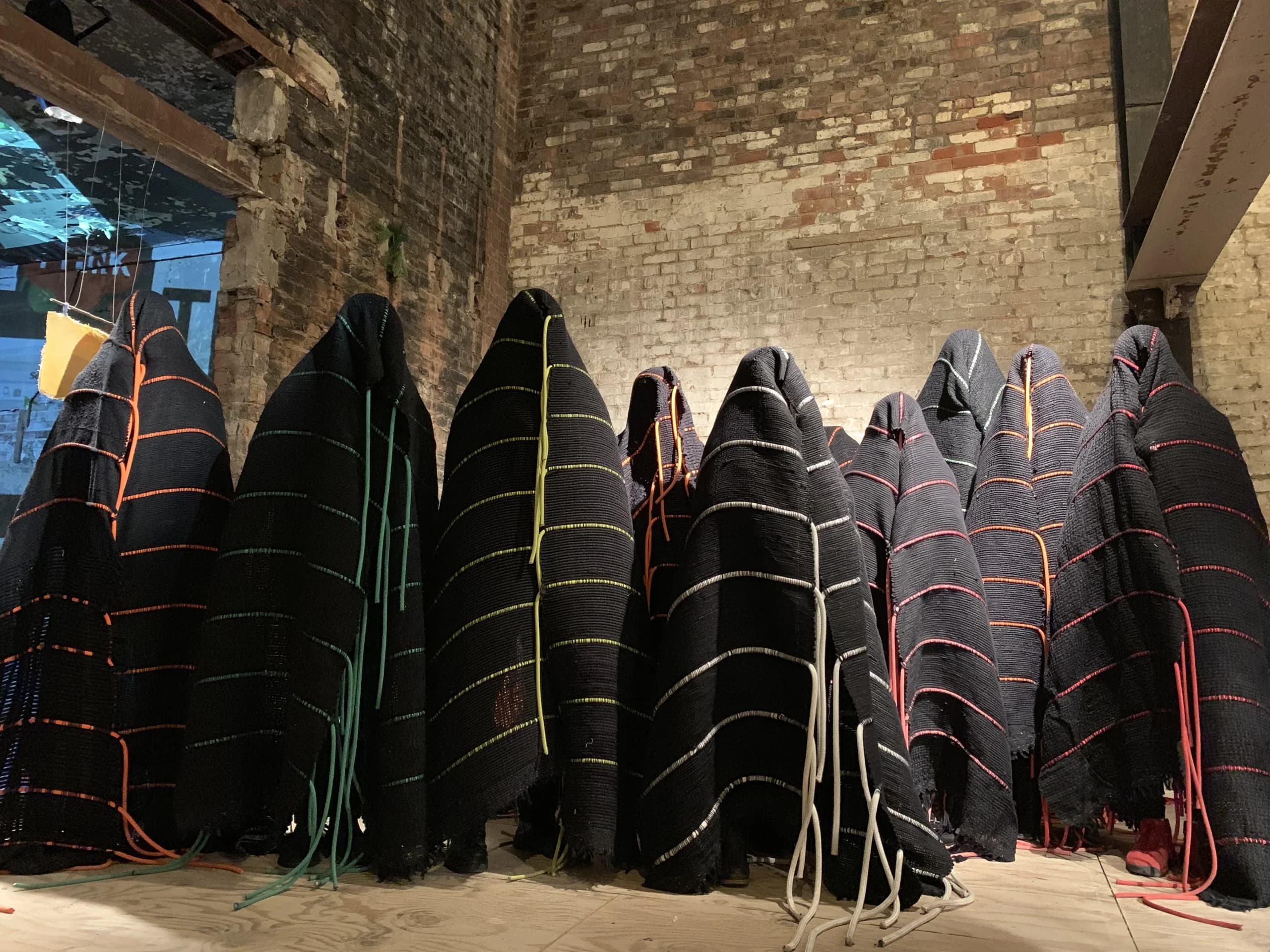 TechnoLove woven vessel in gallery setting