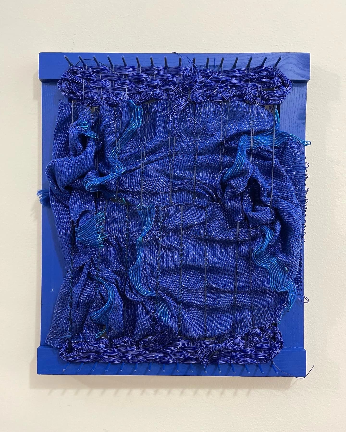 Textile sculpture exploring material and form