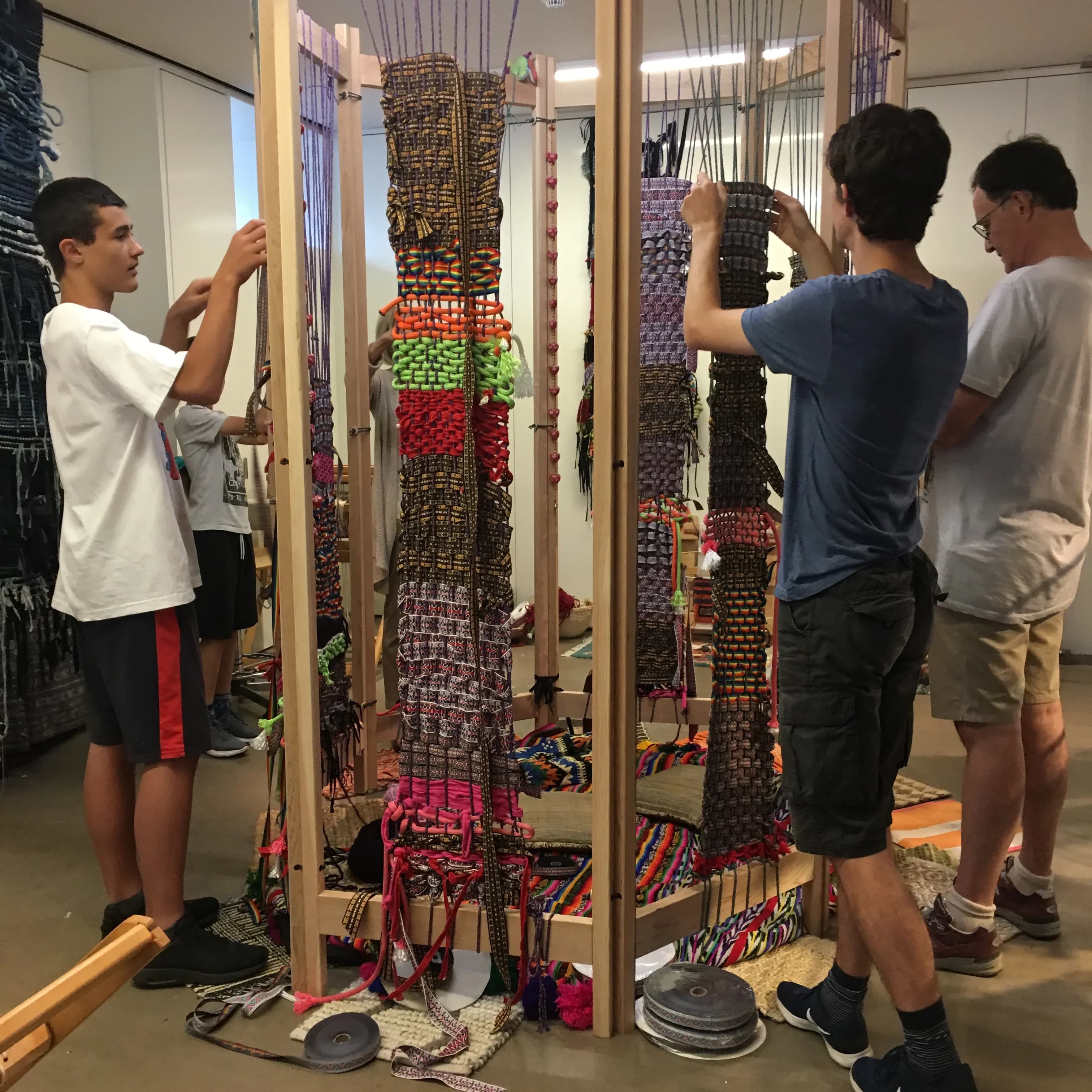 Weaving activation at Museum of Art and Design