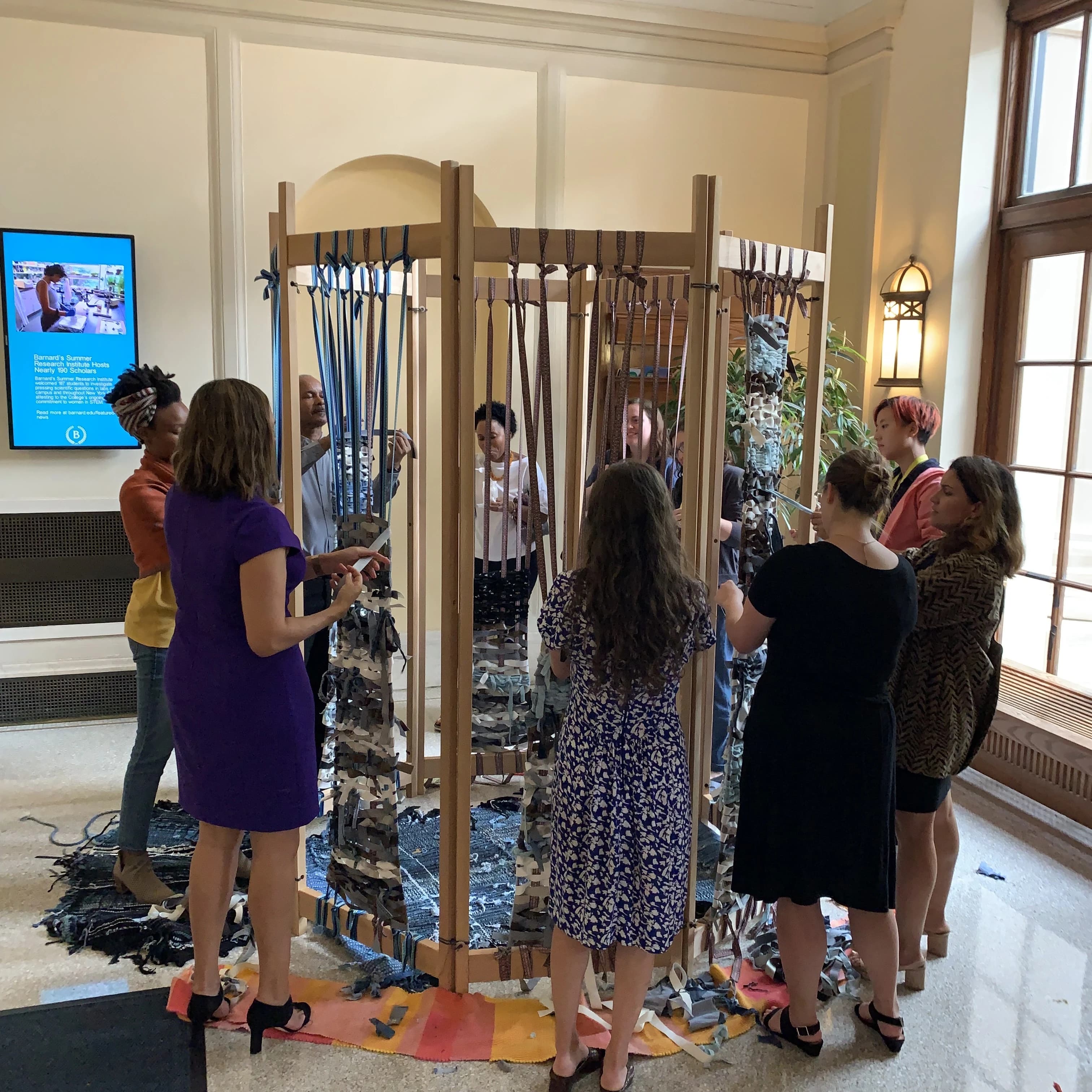 Weaving activation at Barnard College