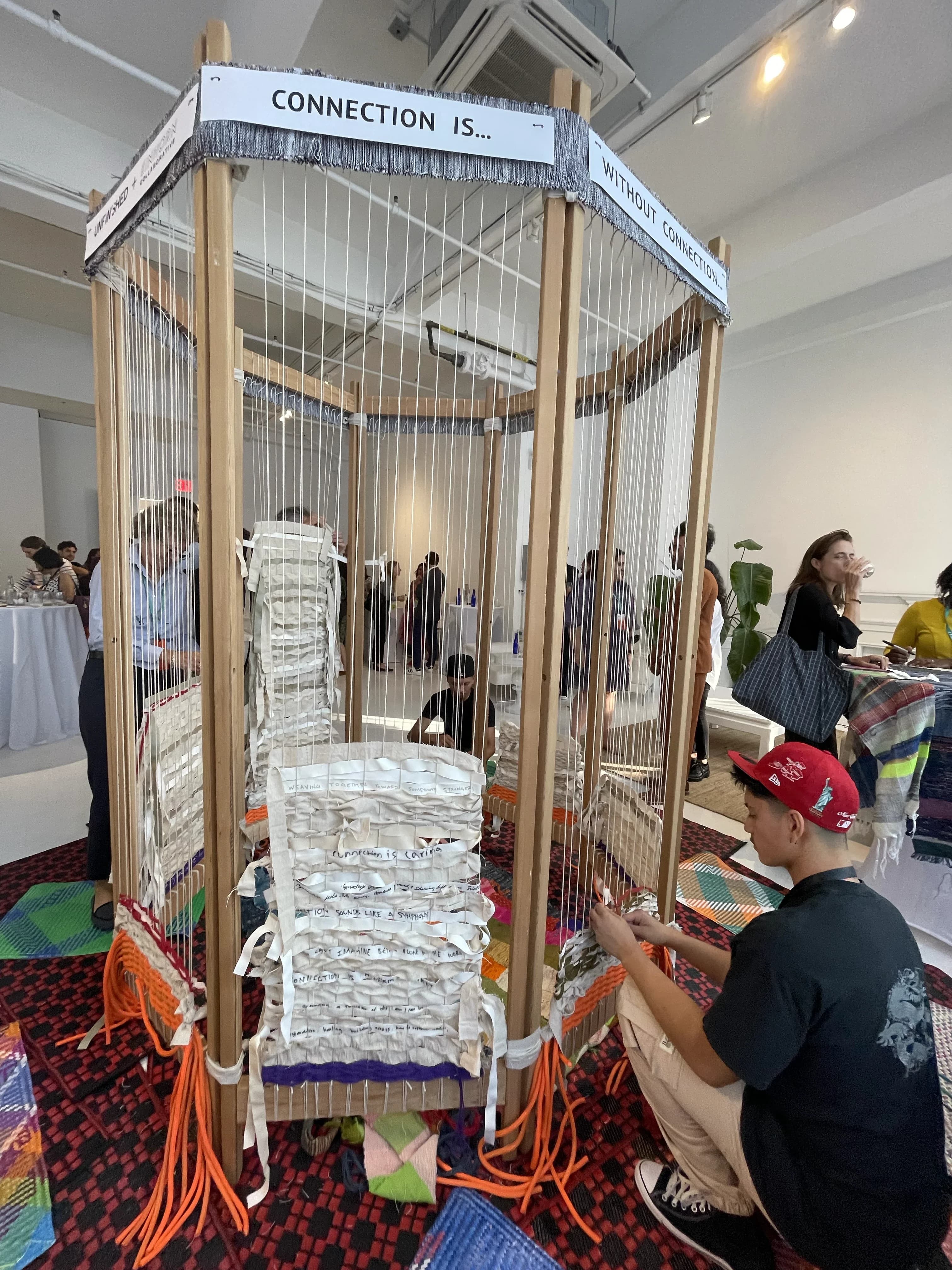 Weaving activation at Einhorn Collective