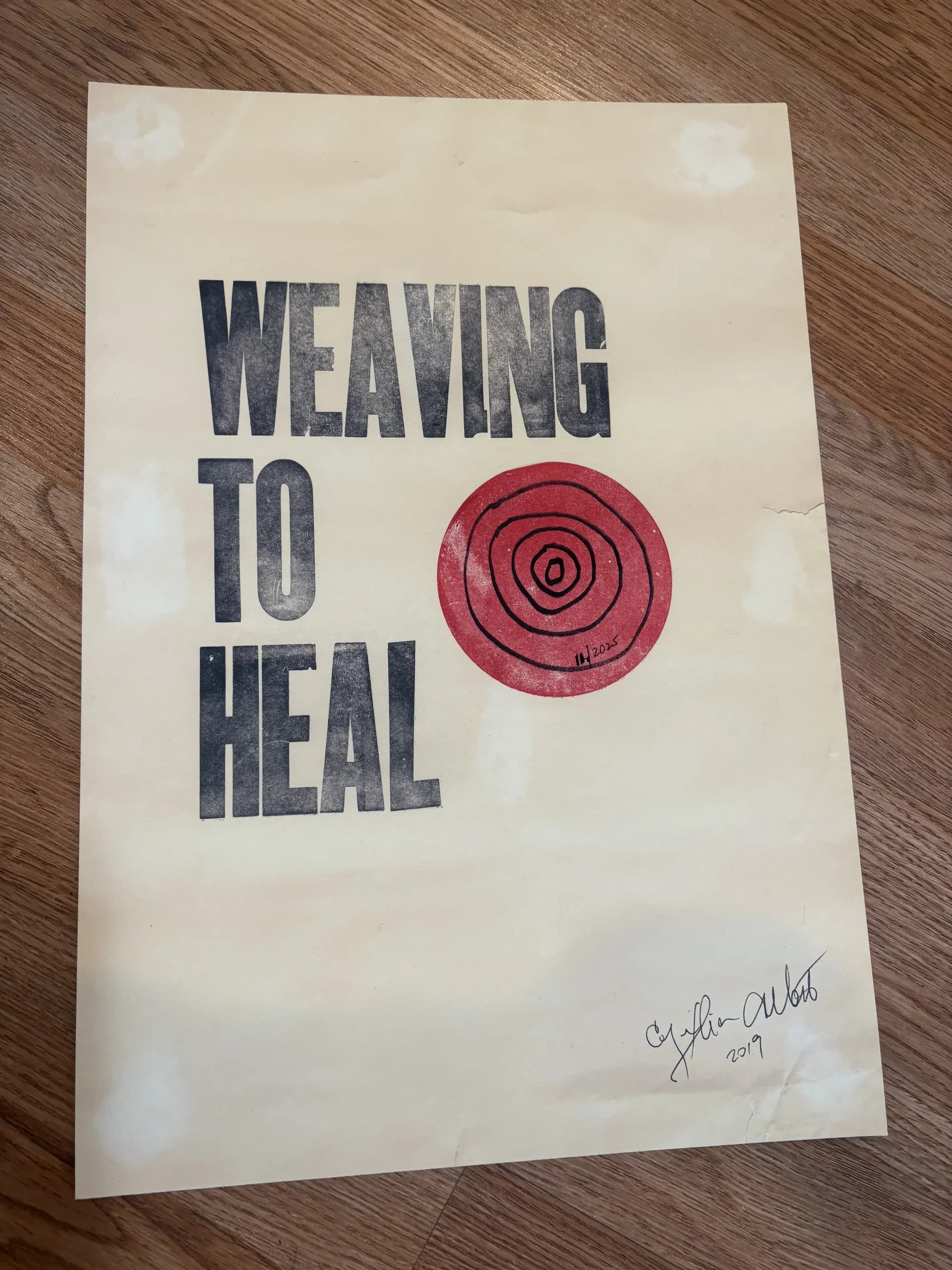 Weaving To Heal poster — detail