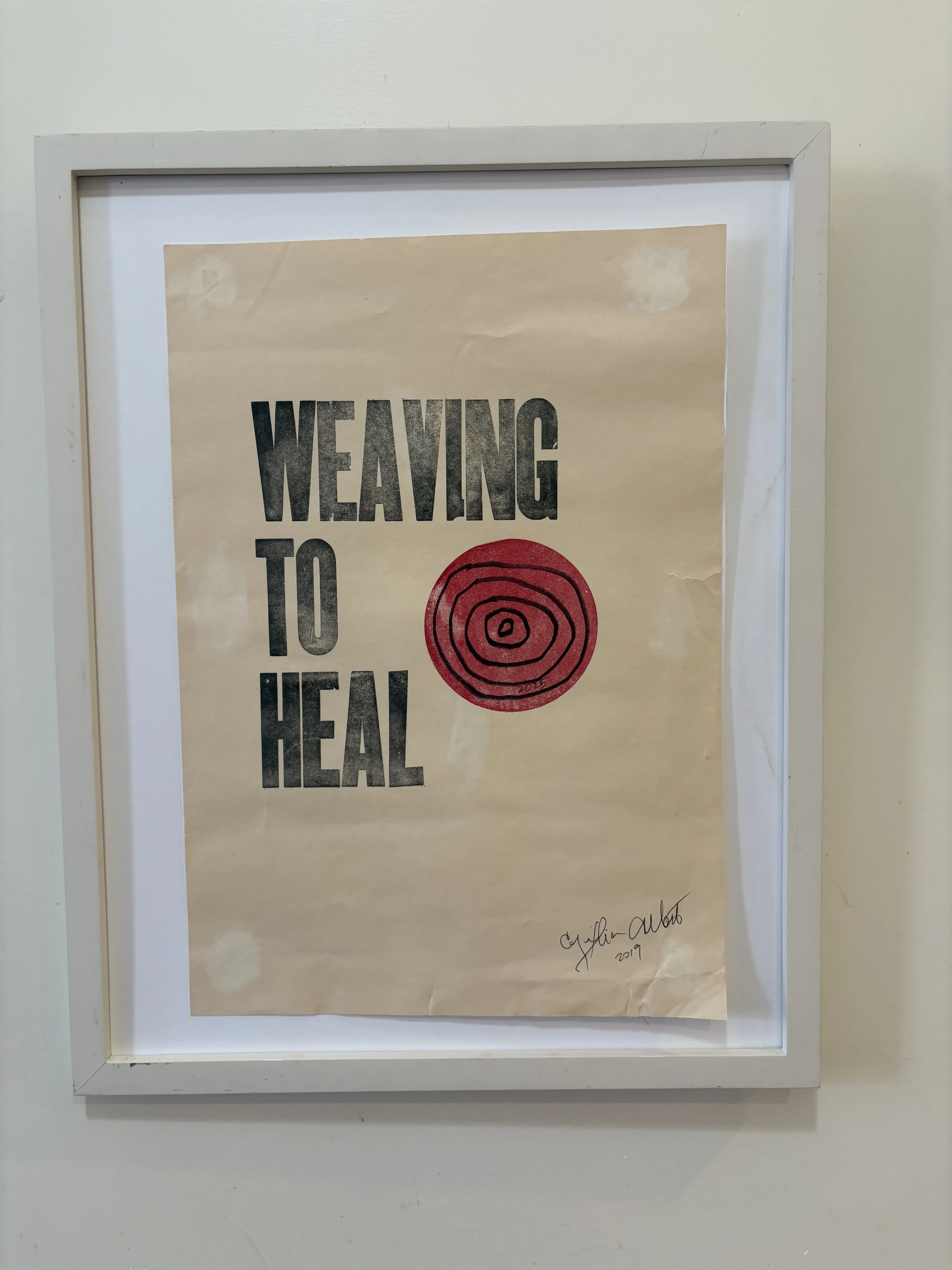 Weaving To Heal poster — in context